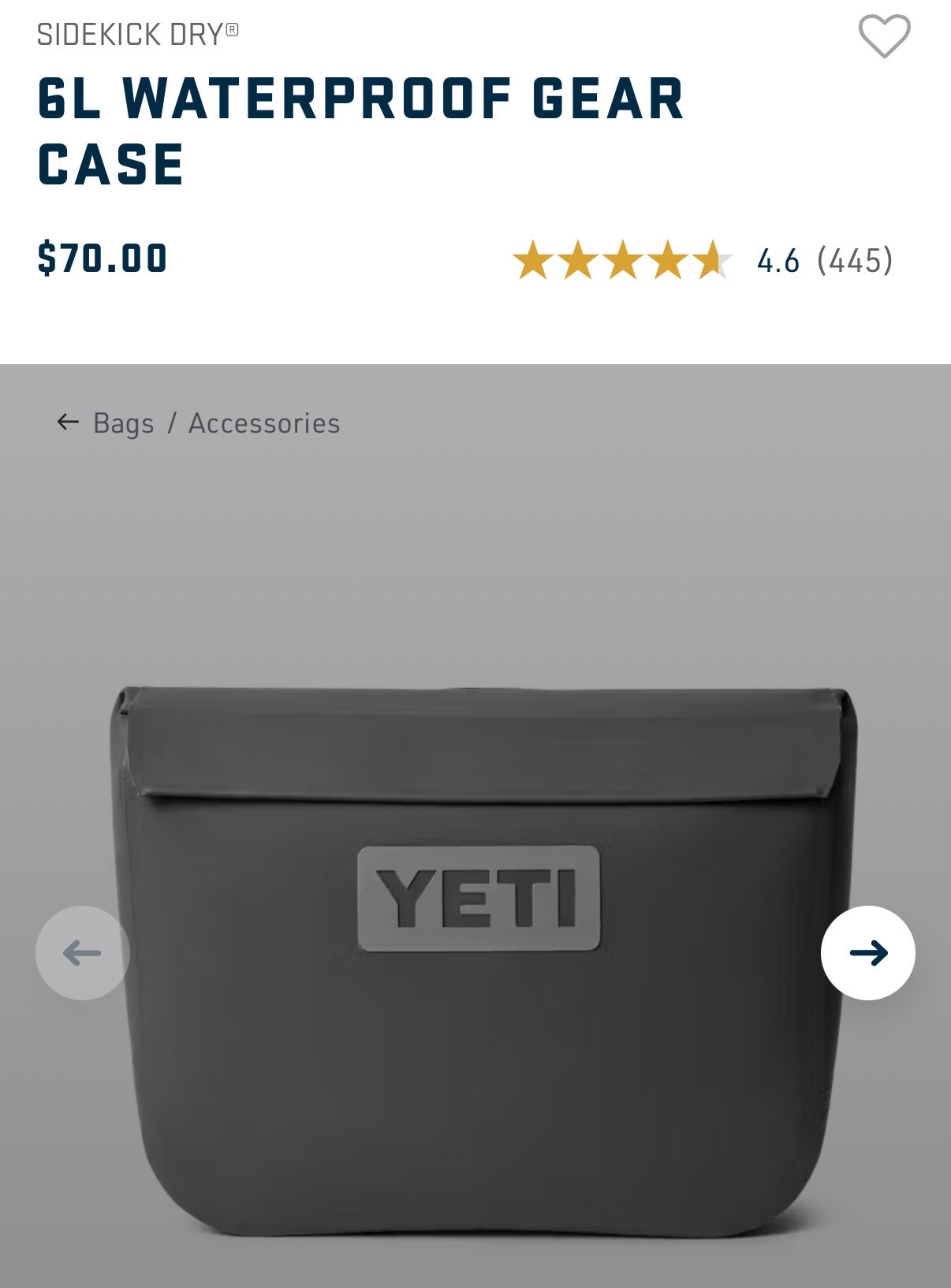 Yeti sidekick
