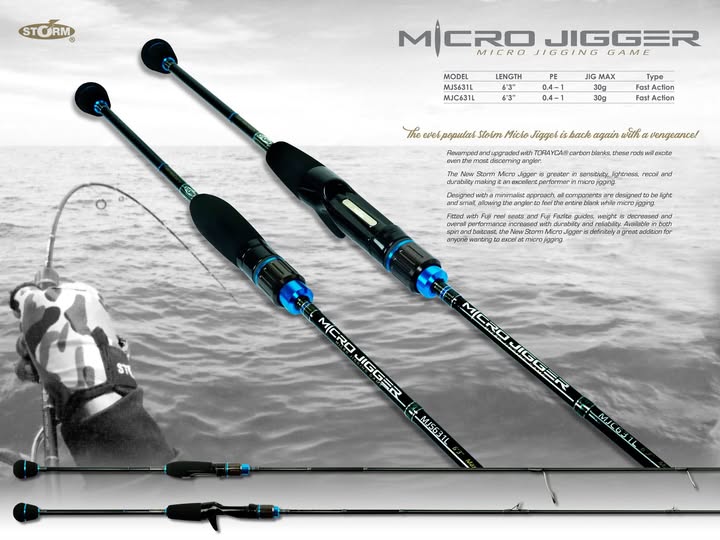 Storm Micro jigger Casting rod