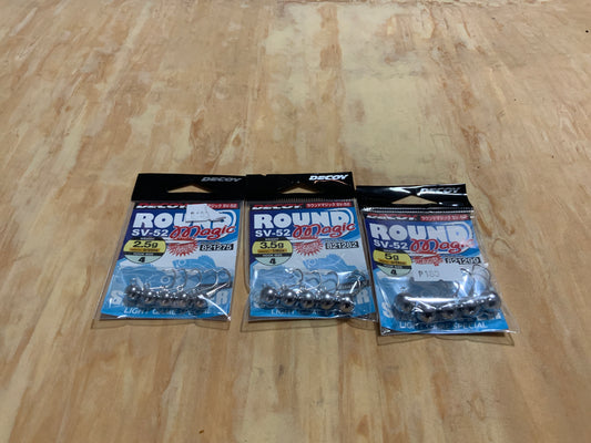 Decoy round jig head