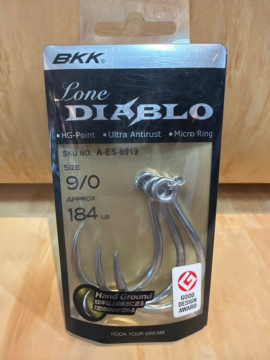 BKK Lone Diablo inline hook 9/0
