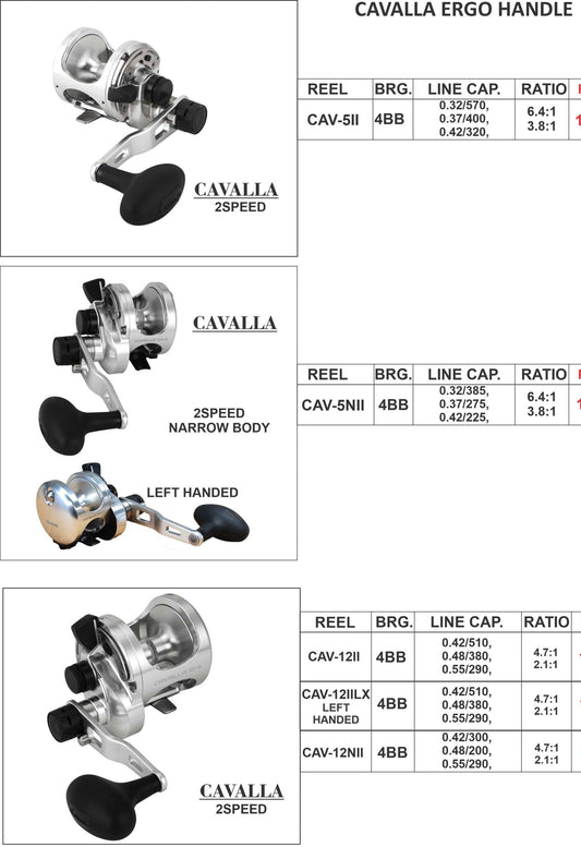 Okuma Cavalla Reel overhead