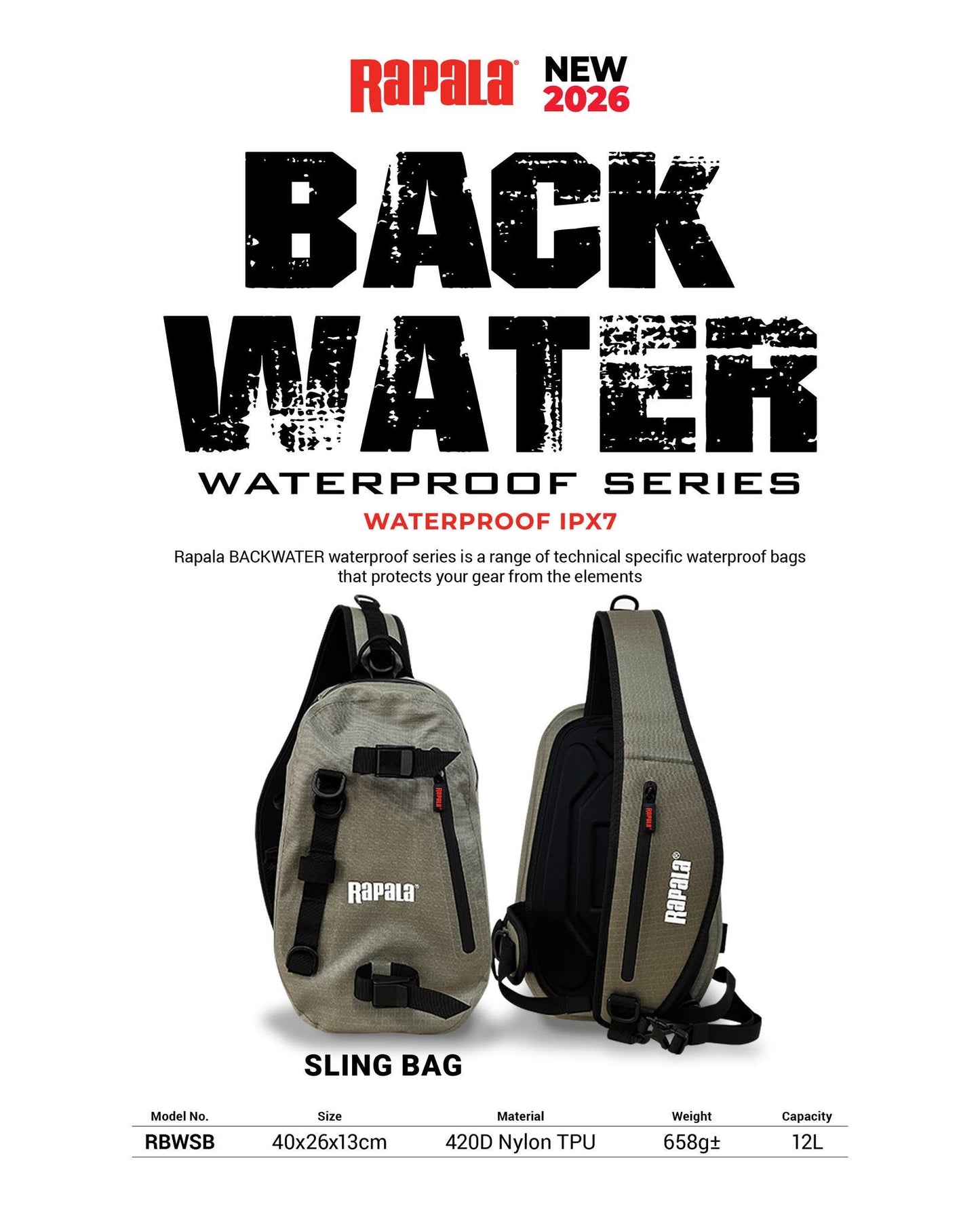 Rapala Back Water-Water Proof Series