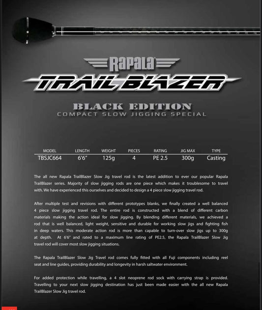Rapala TrailBlazer Black Edition TBSPS 734H