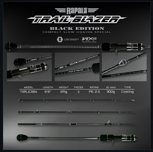 Rapala Trailblazer Slow Jig 4Pcs Rod