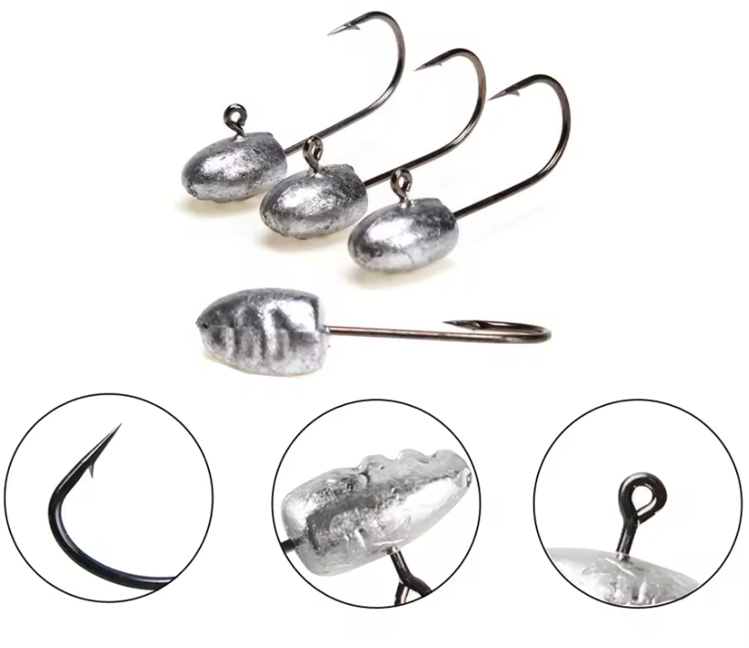 Superse Iron Hook UL OvalHead JigHead