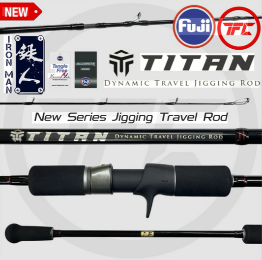 Iron Man Baitcast Rod Titan Jigging Travel Rod