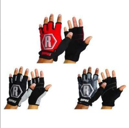 Rapala casting half finger gloves